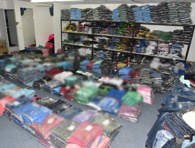 Ρόδος: Χιλιάδες είδη «μαϊμού» μέσα σε αποθήκη